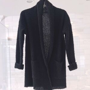 Peruvian Connection Black Cardigan Sweater